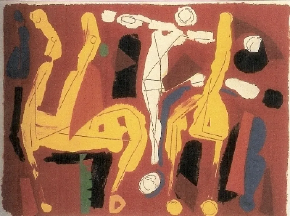 Litografia Marini - Chevaux et Cavaliers V