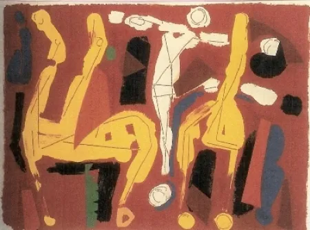 Litografia Marini - Chevaux et Cavaliers V