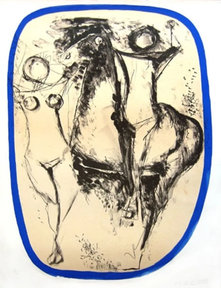 Litografia Marini - Famille d'acrobates