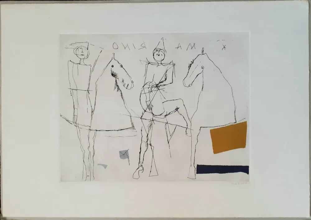 Acquatinta Marini - Giocoliere sopra