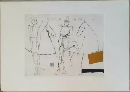 Acquatinta Marini - Giocoliere sopra