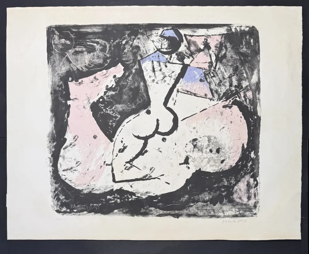 Litografia Marini - Marino Marini (1901–1980) - Cavallo e cavaliere - lithograph on paper - 1965