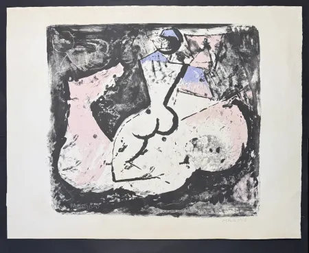 Litografia Marini - Marino Marini (1901–1980) - Cavallo e cavaliere - lithograph on paper - 1965