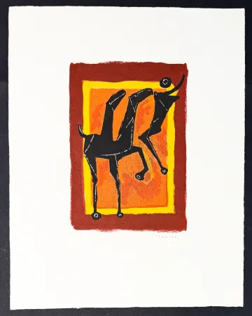 Incisione Marini - Marino Marini (1901–1980) - Giocoliere - Colour etching and aquatint on Arches paper - 1977