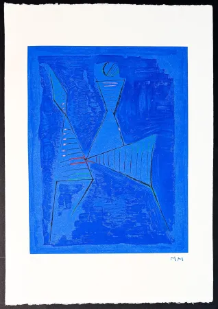 Incisione Marini - Marino Marini (1901–1980) - MARINO FROM GOETHE - Color drypoint etching and aquatint on Arches paper - 1979