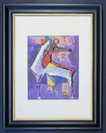 Punta Secca Marini - Marino Marini ( 1901 - 1980) - MARINO FROM SHAKESPEARE I - Etching, drypoint and aquatint in 28 colours - 1977