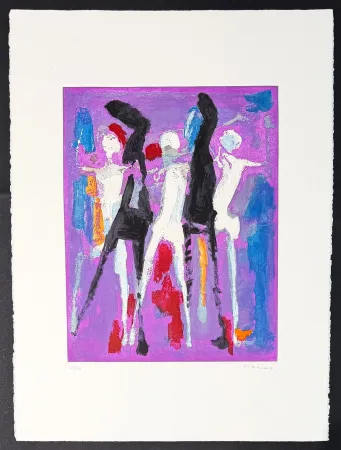 Incisione Marini - Marino Marini (1901–1980) - MARINO FROM SHAKESPEARE II - Color drypoint etching and aquatint on paper - 1978