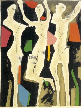 Litografia Marini - Personnages du Sacre du Printemps I