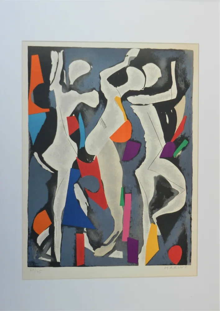 Litografia Marini - Personnages du sacre du printemps VIII