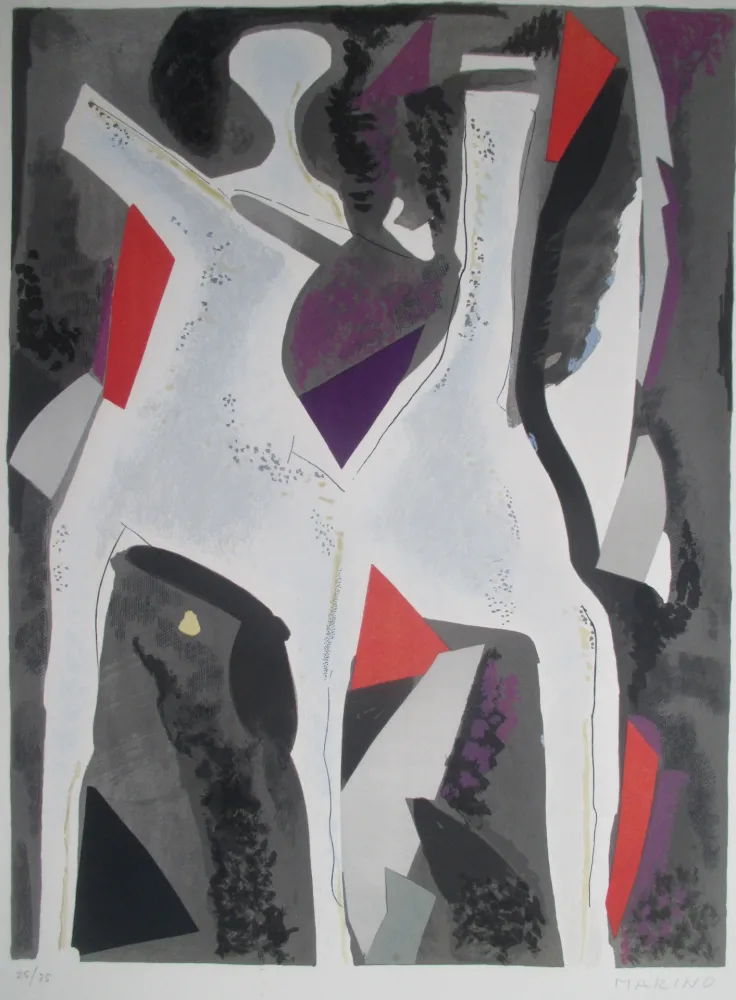 Litografia Marini - Personnages du Sacre Printemps  II