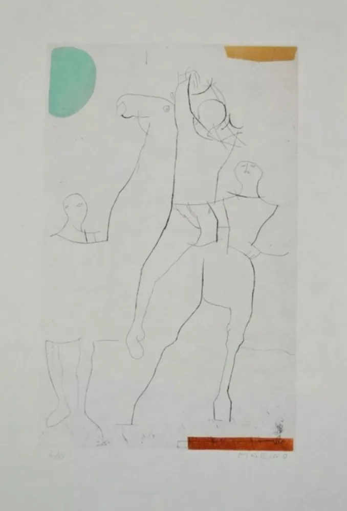 Acquaforte E Acquatinta Marini - Portfolio A-135 Giocolieri