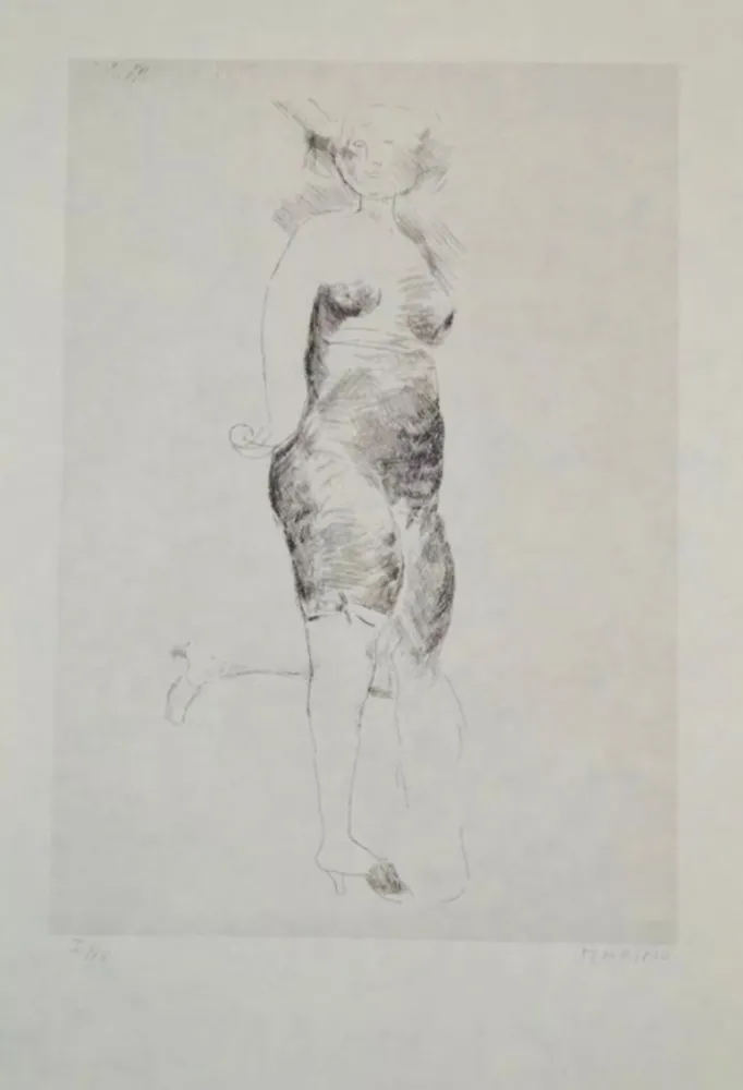 Incisione Marini - Portfolio A-52 Reminiscenza