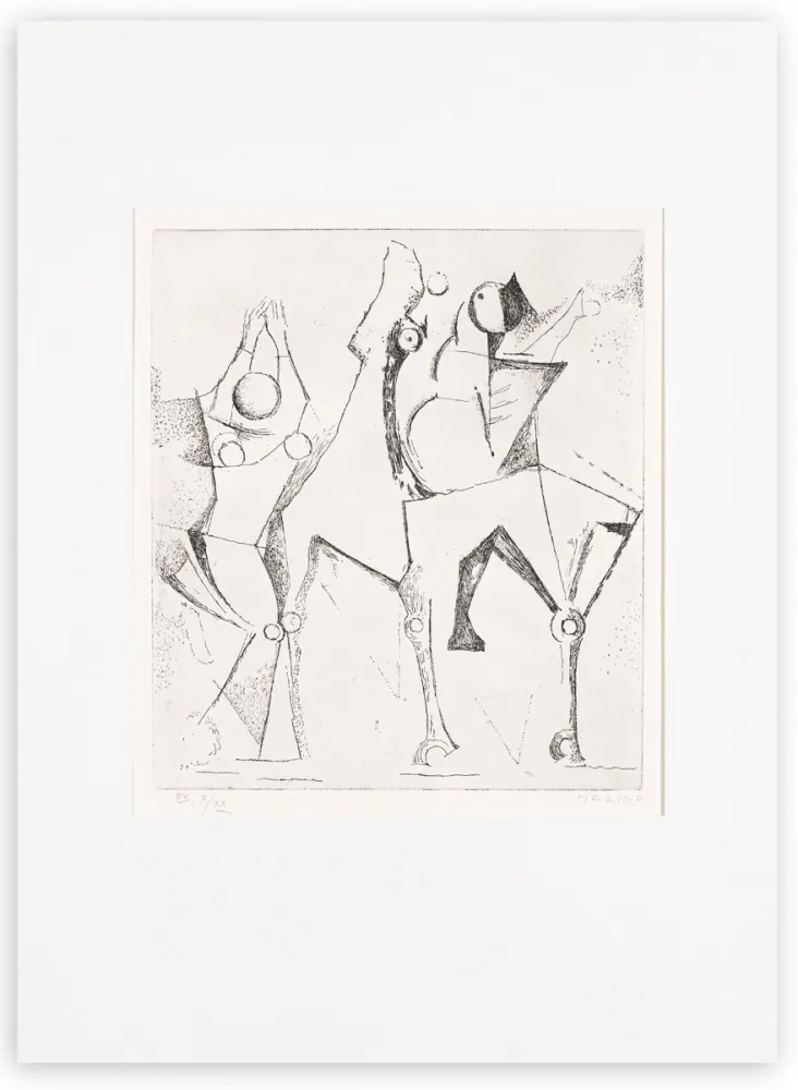 Incisione Marini - Trio felice