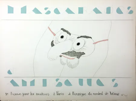 Libro Illustrato Martin - MASCARADES ET AMUSETTES (ex. avec double état des illustrations). ‎ 1933.