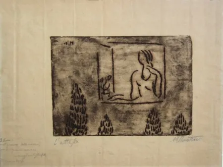 Incisione Martini - Attesa