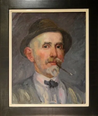 Non Tecnico Marxer - Selbstporträt mit Hut und Brisago