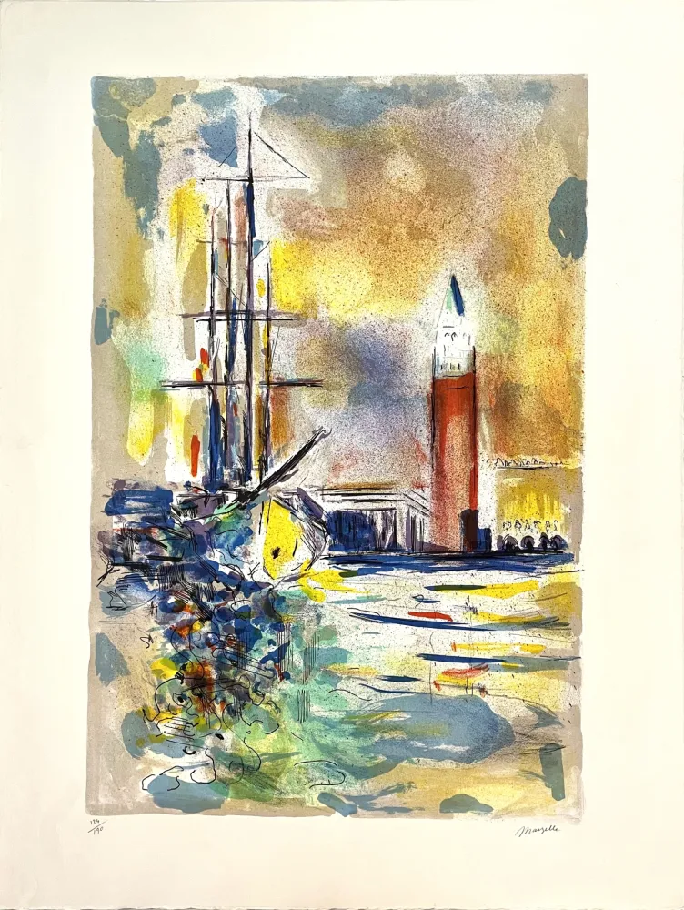 Litografia Marzelle - Le Voilier