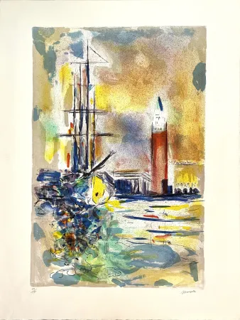 Litografia Marzelle - Le Voilier