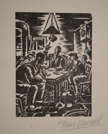 Incisione Su Legno Masereel - Emile Zola, Germinal