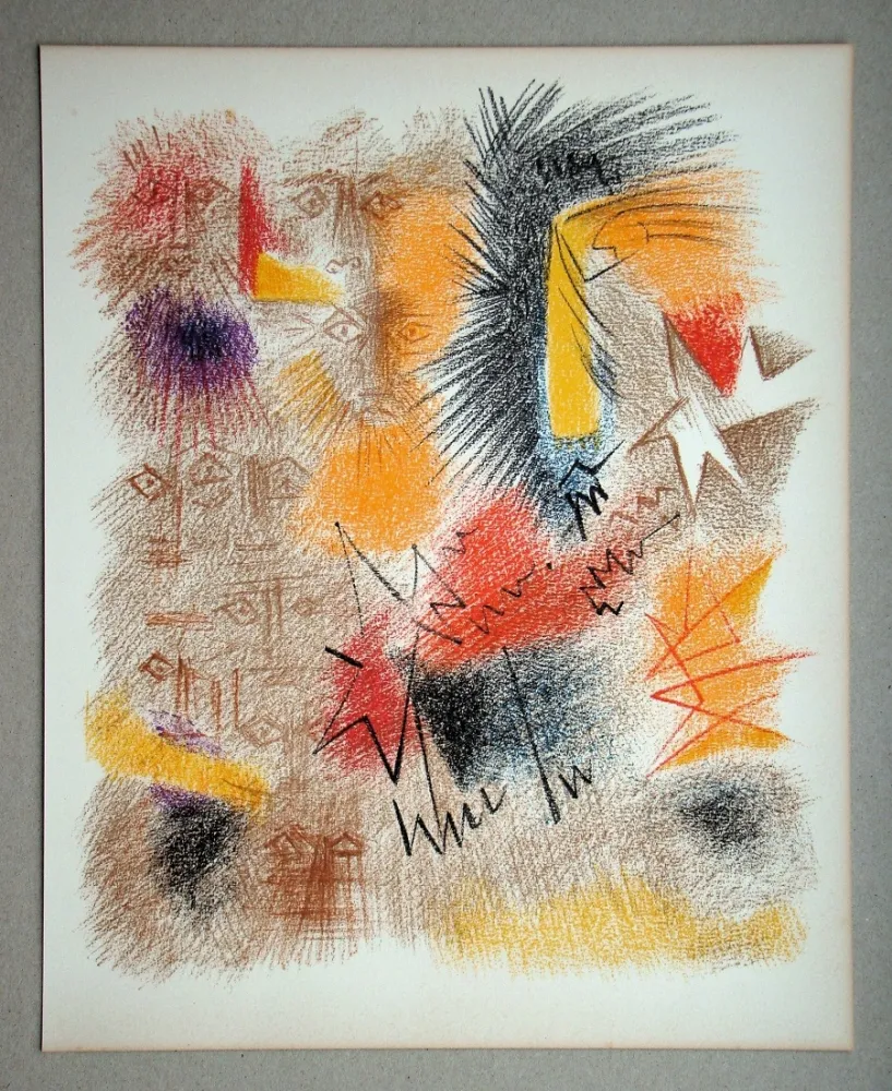 Litografia Masson - Astres et Visages