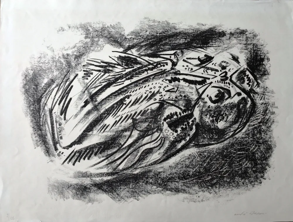 Litografia Masson - Composition 3