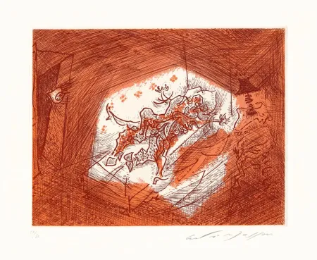 Acquaforte Masson - Dans l'alcôve