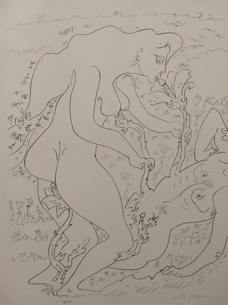 Litografia Masson - Erotic land