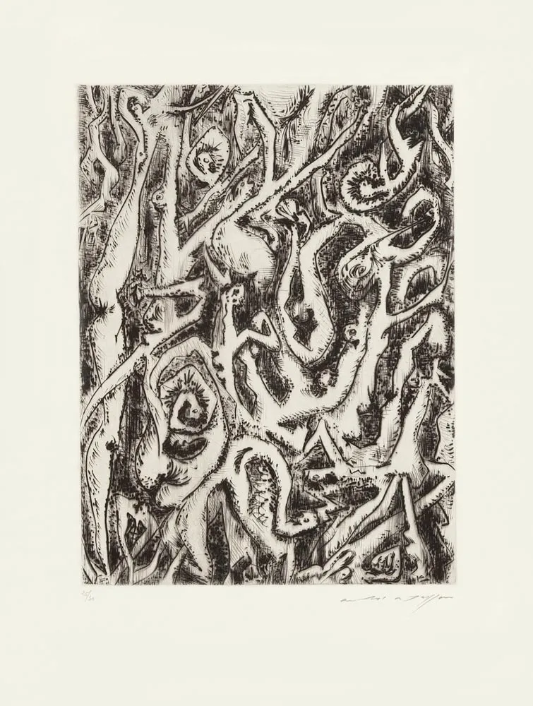 Acquaforte Masson - Êtres enchevêtrés