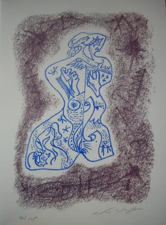 Litografia Masson - Jean Cassou: vingt-deux poèms