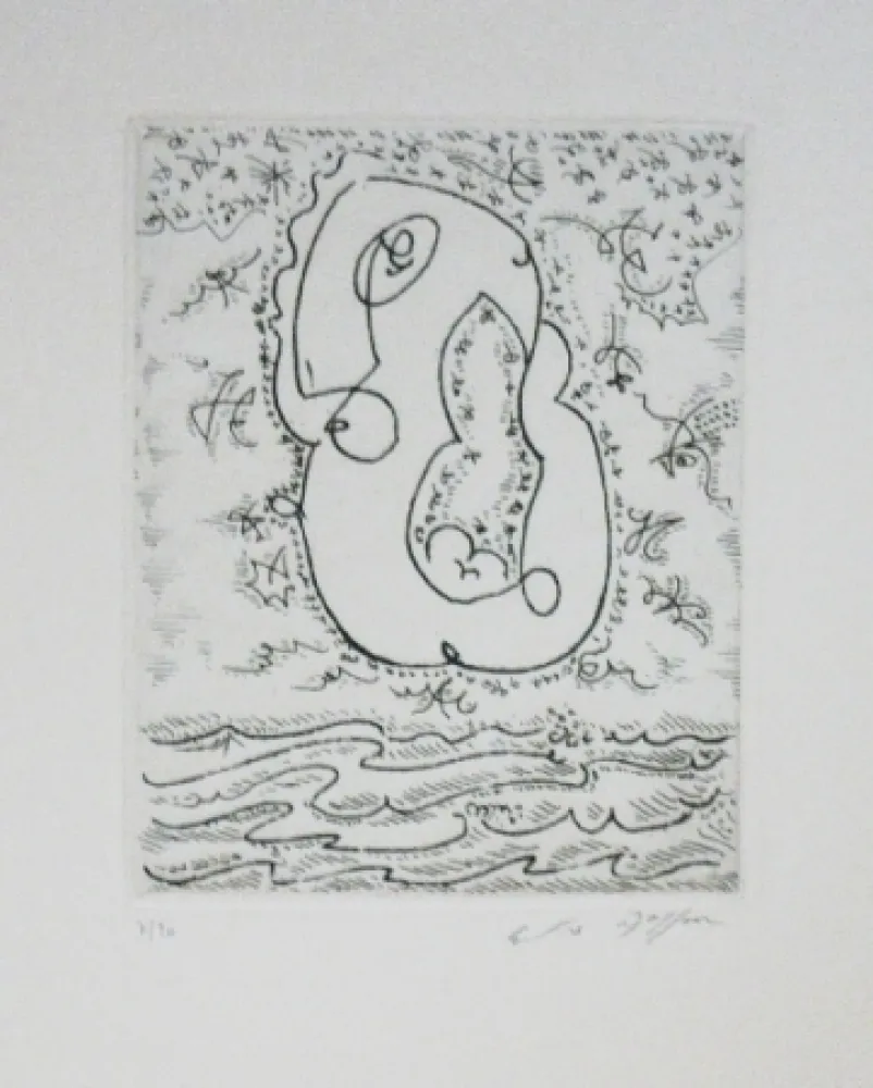 Acquaforte E Acquatinta Masson - L'amour sur les flots