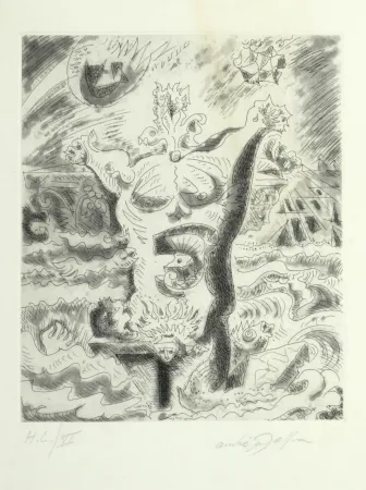 Acquaforte Masson - Le 7e chant