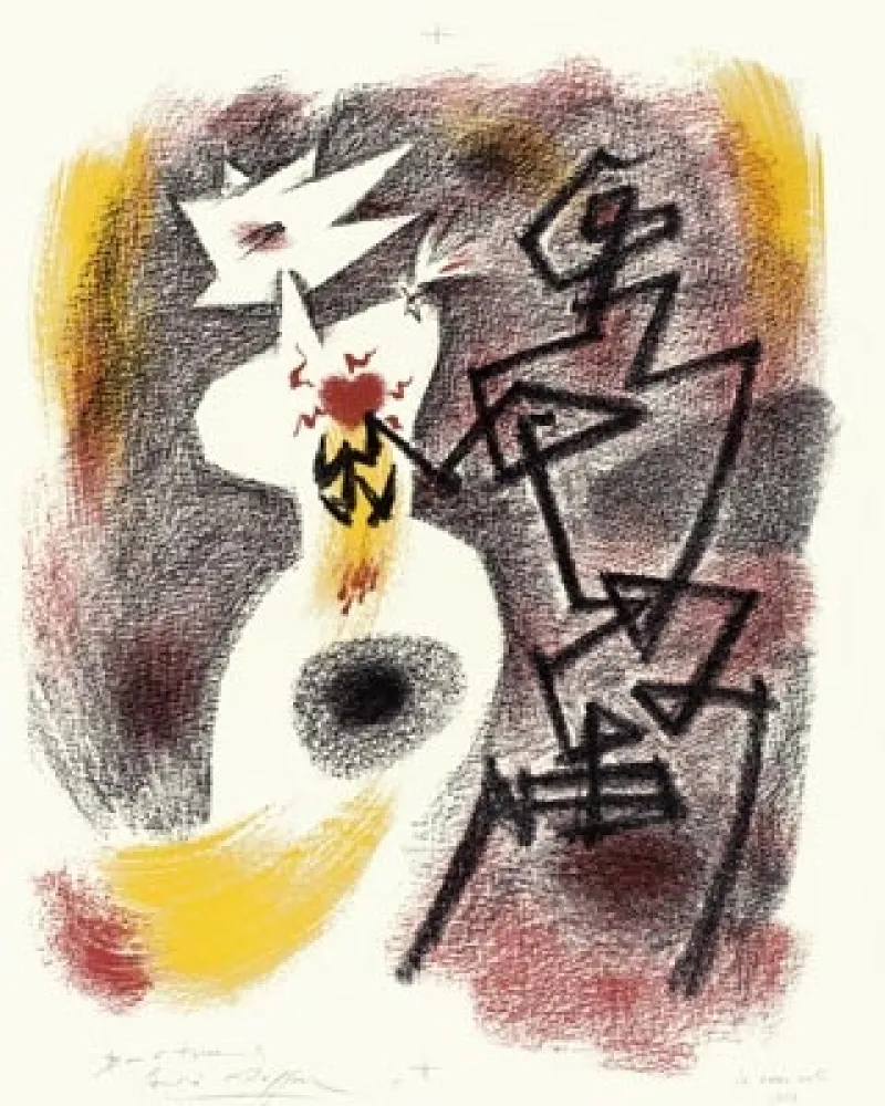 Litografia Masson - Le Coeur volé