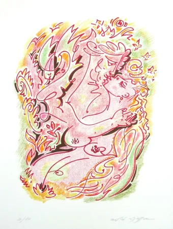 Litografia Masson - Les sonnets de Louise Labé 3