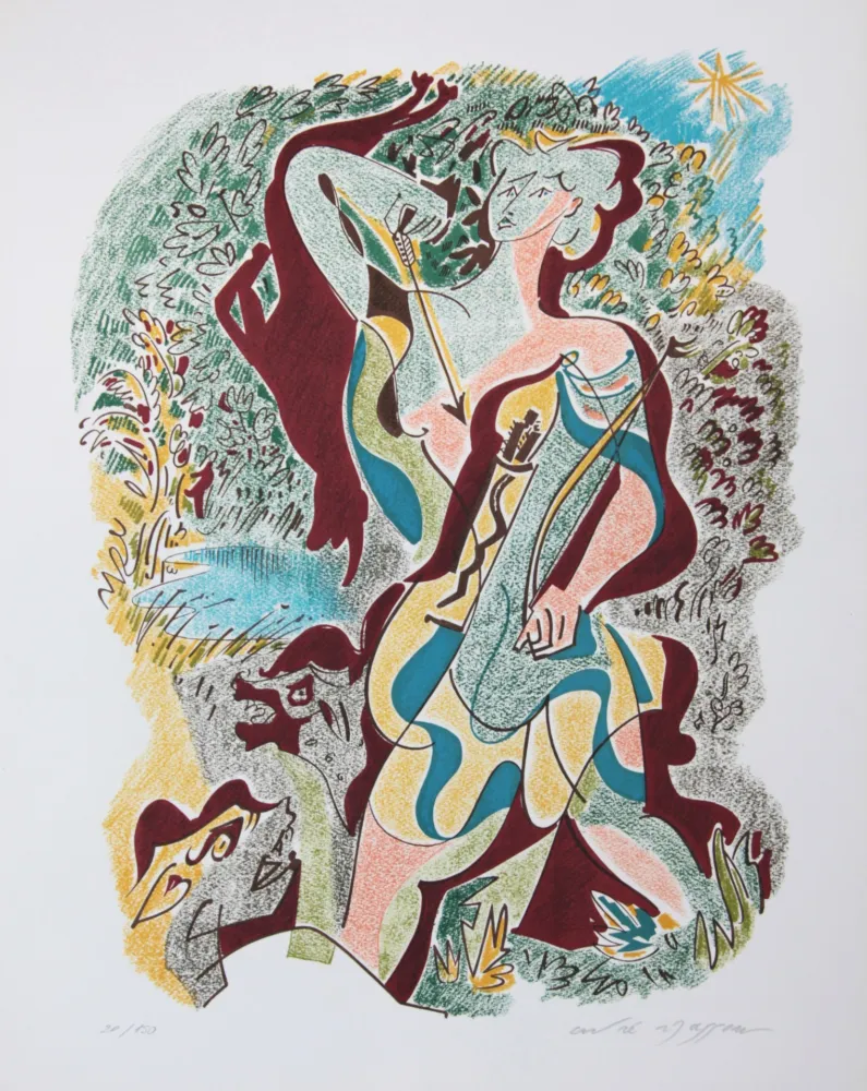 Litografia Masson - Les sonnets de Louise Labé 7