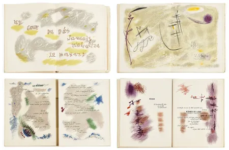 Libro Illustrato Masson - Mallarmé : UN COUP DE DÉS JAMAIS N'ABOLIRA LE HASARD. 28 lithographies originales en couleurs (1961)
