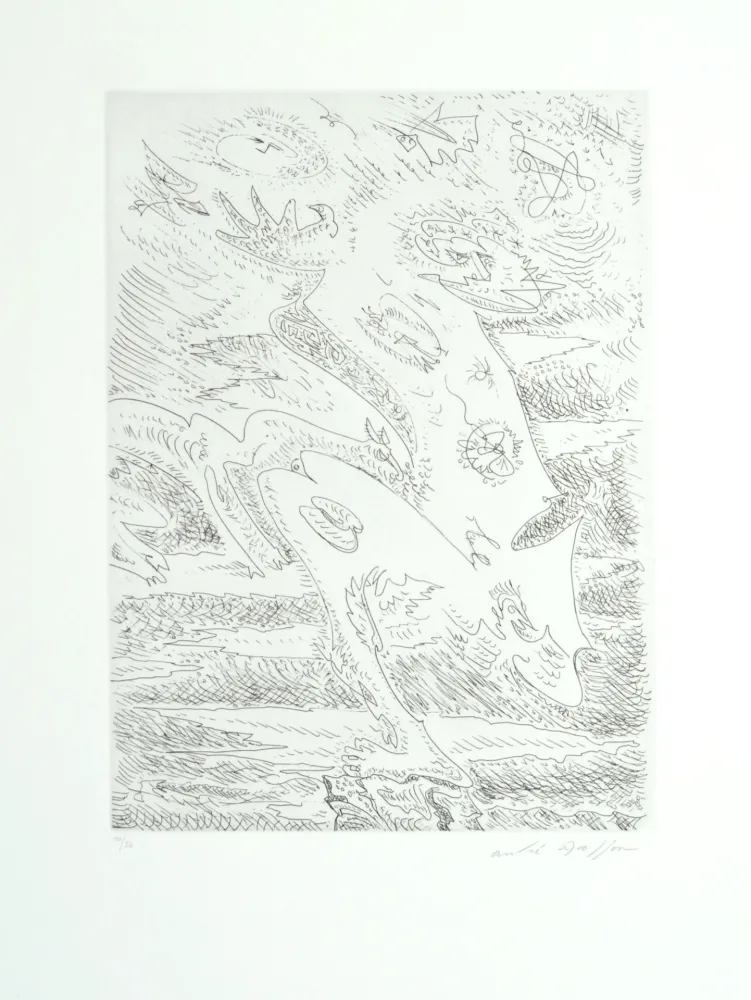 Acquaforte Masson - Métamorphose sur la cime