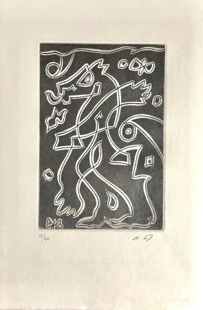 Acquaforte E Acquatinta Masson - Ô mésange, ô peut-être