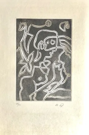 Acquaforte E Acquatinta Masson - Ô mésange, ô peut-être