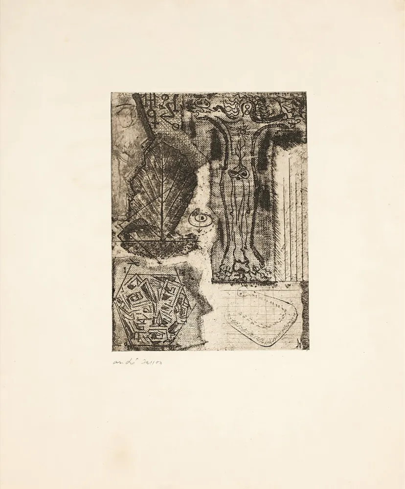 Acquaforte Masson - SIGNES ou Frontispice de 