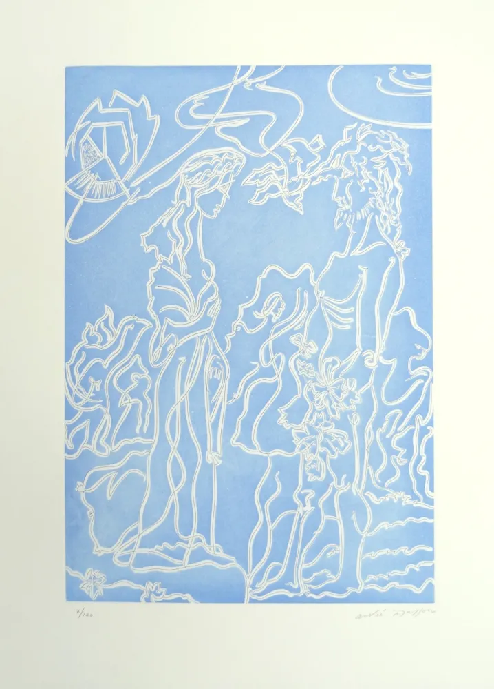 Incisione Masson - Ulysse et Nausicaa