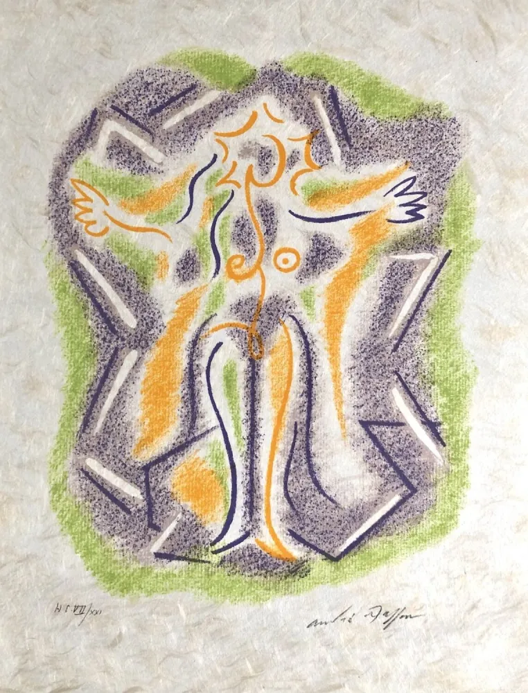 Litografia Masson - Une étoile de craie