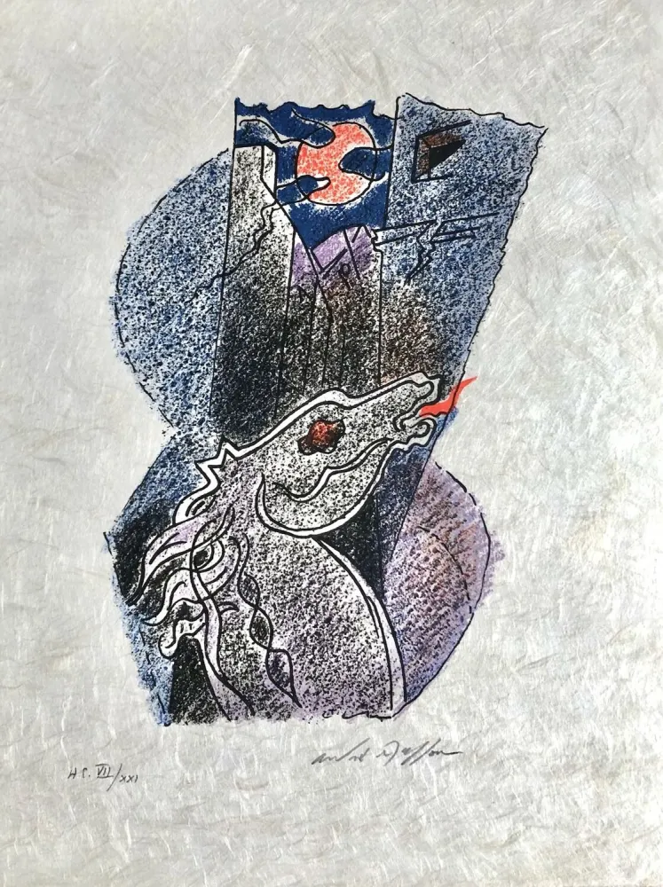 Litografia Masson - Une étoile de craie