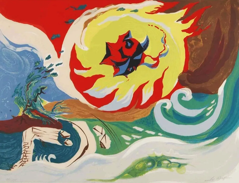 Litografia Masson - WAVE OF THE FUTURE