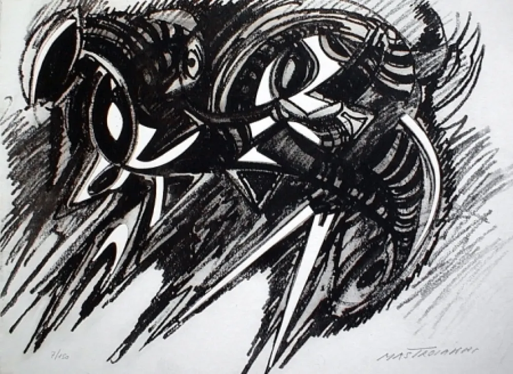 Acquaforte E Acquatinta Mastroianni  - Senza titolo