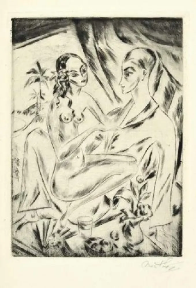 Incisione Mathey - Sechs Radierungen zu Hans Bethge's Satuila