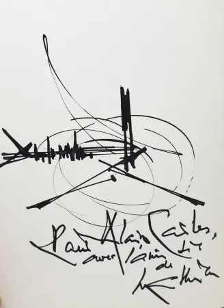 Non Tecnico Mathieu - Georges Mathieu (1921-2012). Encre et pinceau. Signé. 