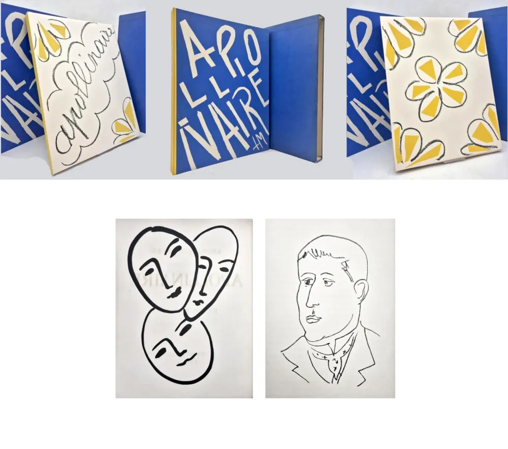 Libro Illustrato Matisse - A. Rouveyre. APOLLINAIRE. Papiers découpés et lithographies de Matisse (1952)