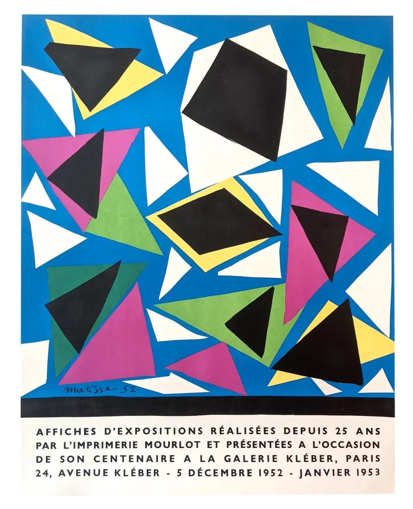 Litografia Matisse - Affiches d'expositions pour le centenaire Mourlot