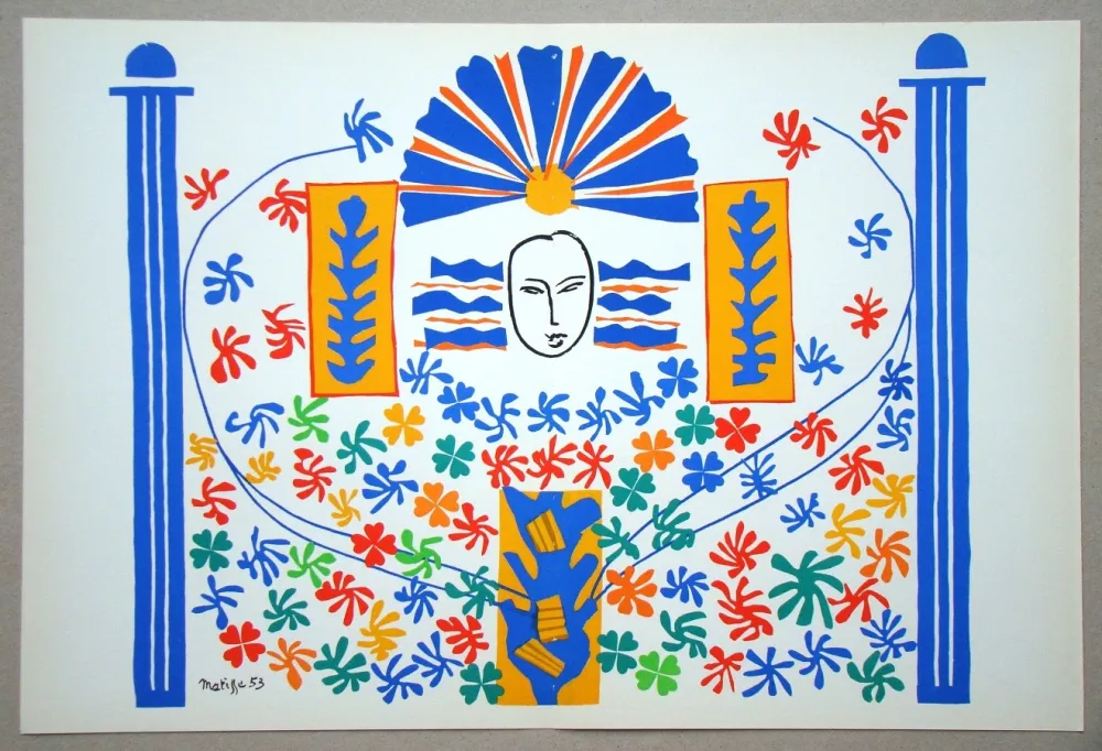 Litografia Matisse (After) - Apollon