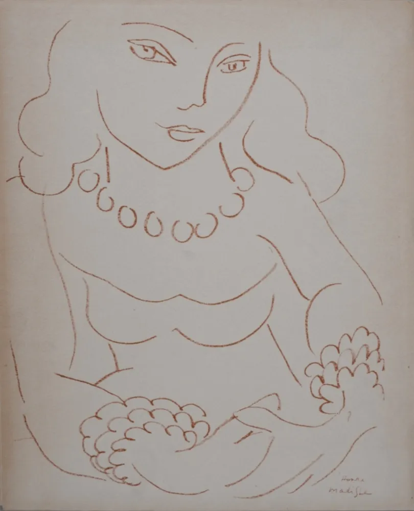 Litografia Matisse (After) - Portrait de femme